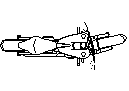 1975 FLH Harley-Davidson Turning - Plan View CAD block preview