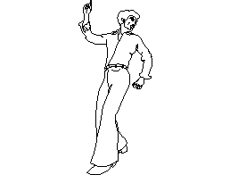70s Dancer CAD block preview