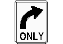 All Traffic Turn Right Sign CAD block preview