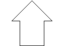 An arrow symbol CAD block preview