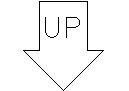 Arrow - Short with UP CAD block preview