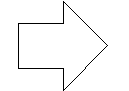 An open arrow CAD block preview