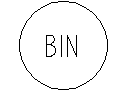 Rubbish Bin CAD block preview