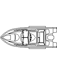 Boat Plan View CAD block preview