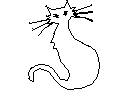 A Cat CAD block preview