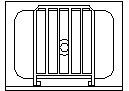Cleaners sink in plan view CAD block preview