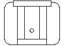 Cleaners sink - plan view CAD block preview
