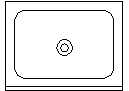 Cleaners sink - plan CAD block preview