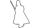 Darth Vader Outline CAD block preview