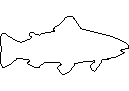 Outline of a fish CAD block preview
