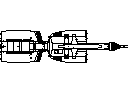 Franna 20 ton mobile crane plan view CAD block preview