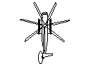 Helicopter Ch-53e CAD block preview