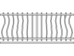 Ironwork balcony CAD block preview