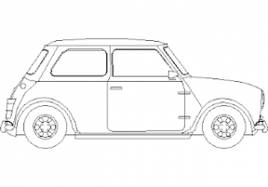 MINI - Side View CAD block preview