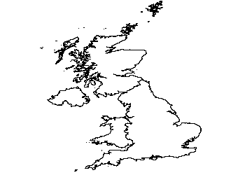 Map of the UK – free CAD block preview