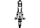 Motor Bike in Plan View CAD block preview
