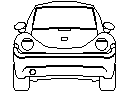 New Beetle Front View CAD block preview