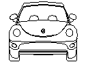New Beetle Rear View – free CAD block preview