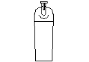 Soap Dispenser Elevation CAD block preview