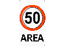 Speed Limit Area Sign CAD block preview