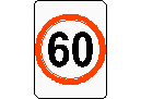 Speed Restriction Sign – free CAD block preview