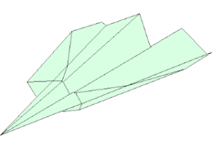 The Greatest AirPlane - Origami CAD block preview