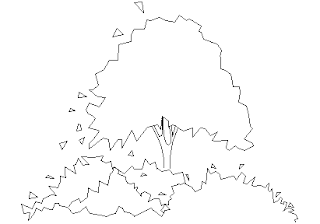 Tree and Bush - Elevation – free CAD block preview