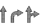 Turning arrows CAD block preview