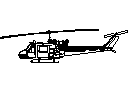 US military Helicopter side view CAD block preview