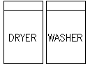 Washer and Dryer CAD block preview