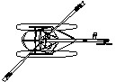 Water Landing Helicopter CAD block preview