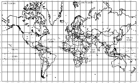 World Map – free CAD block preview