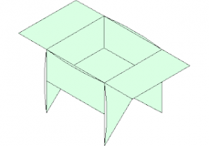 like a BBQ Box - Origami CAD block preview
