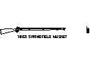 Springfield Musket Circa 1863 CAD block preview