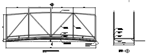 Boat Gangway Loading Ramp – free CAD block preview