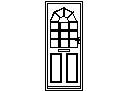 Door Elevation - Type 1 CAD block preview