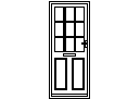 Door Elevation - Type 2 – free CAD block preview