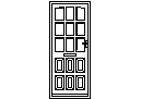 Door Elevation Type 3 – free CAD block preview