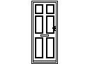 Door Elevation Type 7 – free CAD block preview