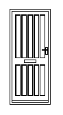 Door Elevation Type 8 – free CAD block preview