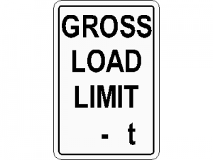 Gross Load Limit --t  Traffic Sign CAD block preview