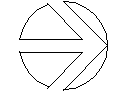 North Arrow - Type 3 CAD block preview