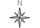 North Symbol - Type 11 CAD block preview