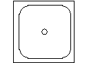 Shower Base Plan CAD block preview