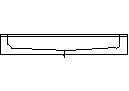 A cross section of a shower base CAD block preview