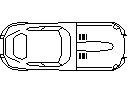 Sports Car - Plan View CAD block preview