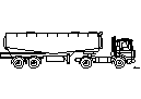 Tanker Truck - Side View CAD block preview