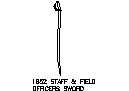 USA Field Officers Sword CAD block preview