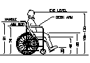 Sight-lines in a Wheelchair CAD block preview