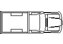 Ute - Plan View CAD block preview